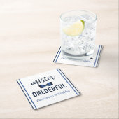 Mister Onederful Bow Krawatte 1. Geburtstag Rechteckiger Pappuntersetzer (Vor Ort)