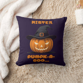 Mister Pumpk-A-Boo Halloween-Kürbis Kissen