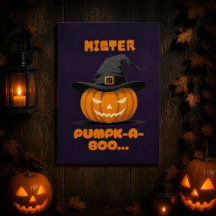 Mister Pumpk-A-Boo Halloween-Kürbis