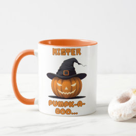 Mister Pumpk-A-Boo Halloween-Kürbis Tasse