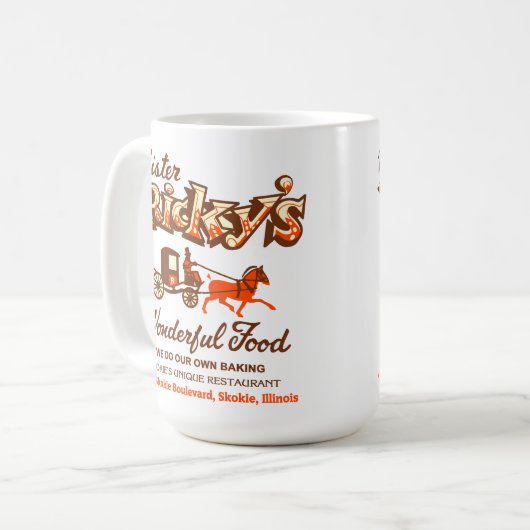Mister Ricky's Restaurant, Skokie, Illinois Kaffeetasse (Vorderseite Links)