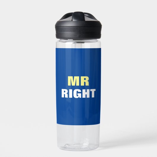 Mister Right Trinkflasche (Vorderseite)