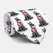 Mister Silver Schnauzer Krawatte (Gerollt)