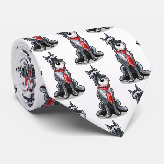 Mister Silver Schnauzer Krawatte (Gerollt)