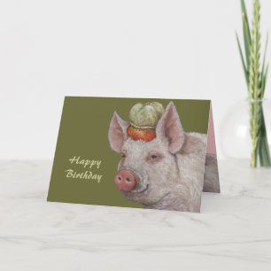 Mister Smythe, die Geburtskarte des Schweins Karte