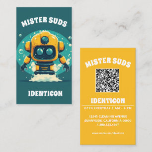 MISTER SUDS WASH mit QR-Code Visitenkarte