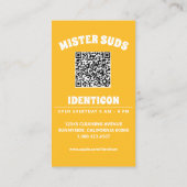 MISTER SUDS WASH mit QR-Code Visitenkarte (Rückseite)