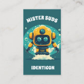 MISTER SUDS WASH with QR code Visitenkarte (Vorderseite)
