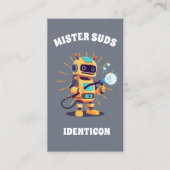 MISTER SUDS WASH with QR code Visitenkarte (Vorderseite)