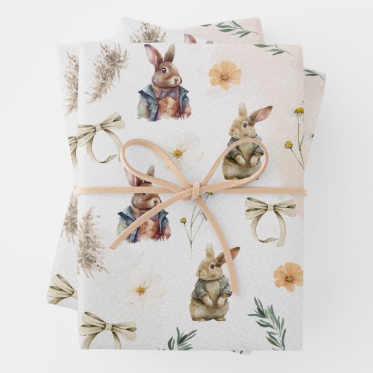 Mister Whimsy Spring Bunny Geschenkpapier Set (Beispiel)