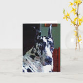 'Mister'Great Dane Karte (Gelbe Blume)