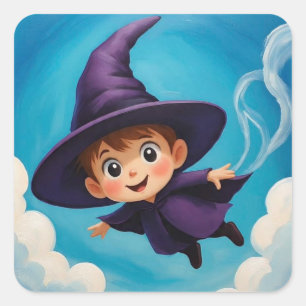 MisterWhimsyWitch Quadratischer Aufkleber