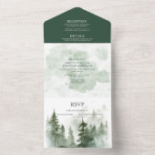 Mistic Forest Wedding All In One Einladung (Innen Boden)