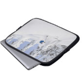 Mistie Fortin Ski Pulver Laptopschutzhülle (Vorne Knopf)