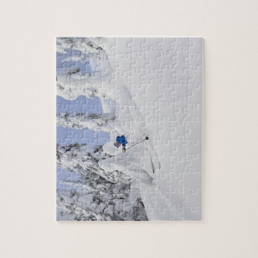 Mistie Fortin Ski Pulver Puzzle (Vertikal)