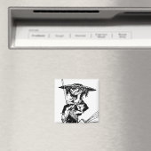 Mistigris von "The City Curious" Magnet (In Situ (Geschirrspüler))