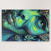 Mistisches Portrait: Fusion von Kunst und Fantasie Puzzle (Horizontal)