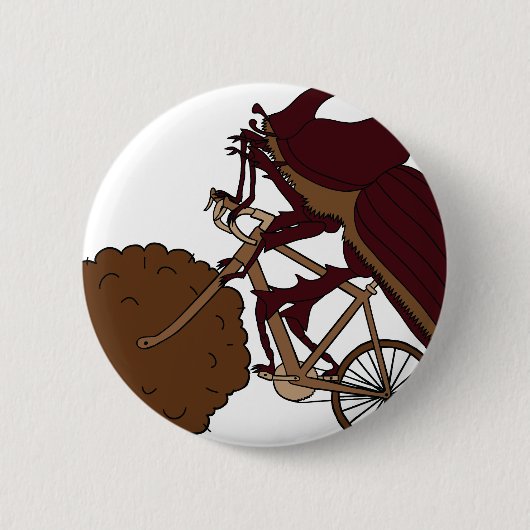 Mistkäfer-Reitfahrrad mit Mist-Rad Button (Vorderseite)