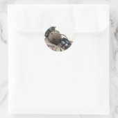 Mistkäfer Runder Aufkleber (Tasche)