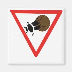 Mistkäfer-Überfahrt, Verkehrszeichen, Südafrika Magnet