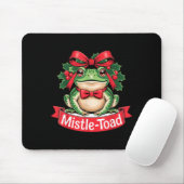 Mistle-toad Funny Christmas Toad Pun  Mousepad (Mit Mouse)
