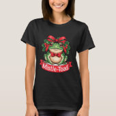 Mistle-toad Funny Christmas Toad Pun  T-Shirt (Vorderseite)