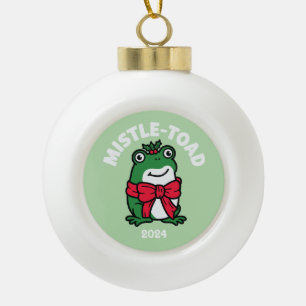Mistle-Toad Keramik Kugel-Ornament