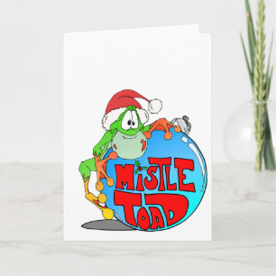 Mistle Toad Ornament Feiertagskarte