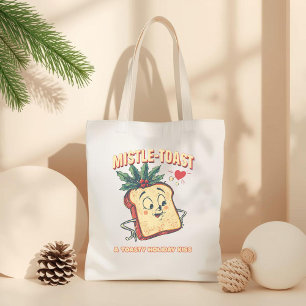 Mistle-Toast – Lustiger Weihnachts-Mistletoe-Wortw Tragetasche