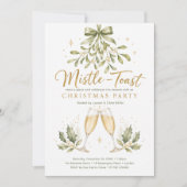 Mistle‑Toast Weihnachtsfeier Einladung (Vorderseite)