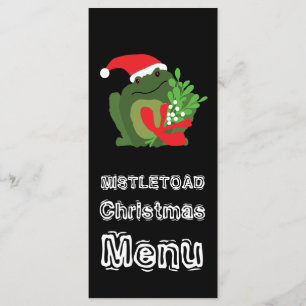 Mistle'toad Christmas Menu Menükarte