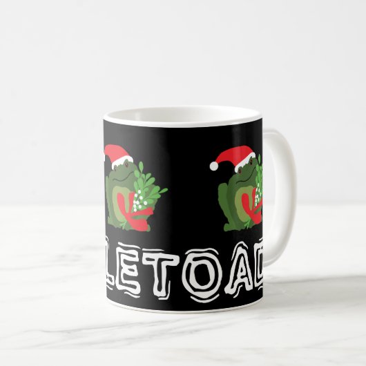 Mistle'toad Christmas Tasse (VorderseiteRechts)