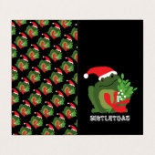 Mistle'toad, Foto Weihnachtskarte Visitenkarten (Außenseite Aufgefaltet)