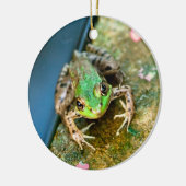 Mistletoad - runde Keramikfrosch Keramikornament (Links)