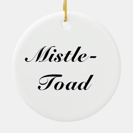 Mistletoad - runde Keramikfrosch Keramikornament (Hinten)