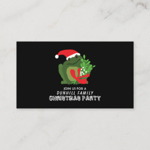 Mistle'toad, Weihnachtsfeier-Ticket-Einladung Begleitkarte