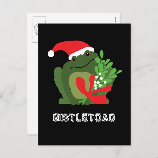 Mistle'toad Weihnachtsfeiertag Postkarte (Vorne/Hinten)