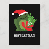 Mistle'toad Weihnachtsfeiertag Postkarte (Vorderseite)