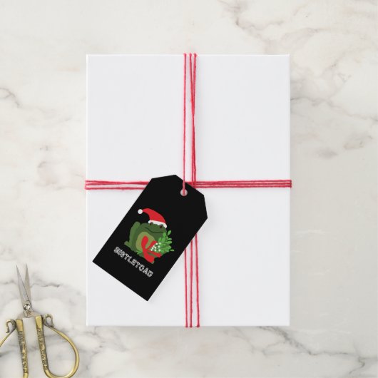 Mistle'toad Weihnachtsgeschenke Tags Geschenkanhänger (Mit Garn)