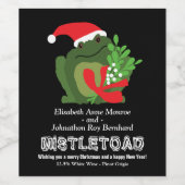 Mistle'toad Weihnachtsweinmarke Weinetikett (Einzelnes Label)