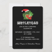 Mistle'toad Weihnachtszeit-Party Einladung (Vorderseite)