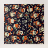 MistletoChristmas Pinguin Carolers mit Trompeten Puzzle (Horizontal)