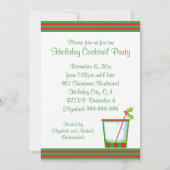 Mistletococktail-Party Einladung (Rückseite)