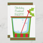 Mistletococktail-Party Einladung (Vorne/Hinten)