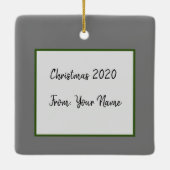 Mistletoe and Crow Keramikornament (Rückseite)