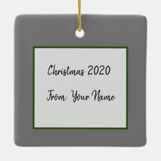 Mistletoe and Crow Keramikornament (Rückseite)