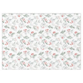 Mistletoe and Holly Berries Pattern Tischdecke (Vorderseite (Horizontal))