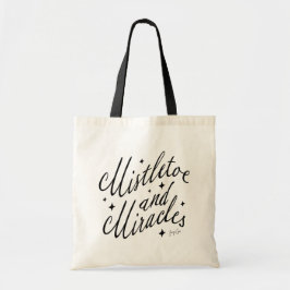 Mistletoe and Miracles Holiday Christmas Tote Bag Tragetasche