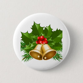 Mistletoe Bells Button