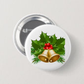 Mistletoe Bells Button (Vorne & Hinten)